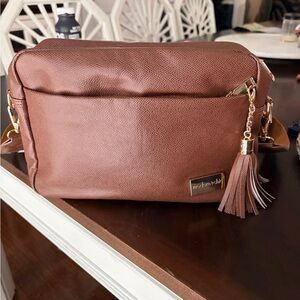 Meadow & Ash Brown Crossbody Bag with Tassel